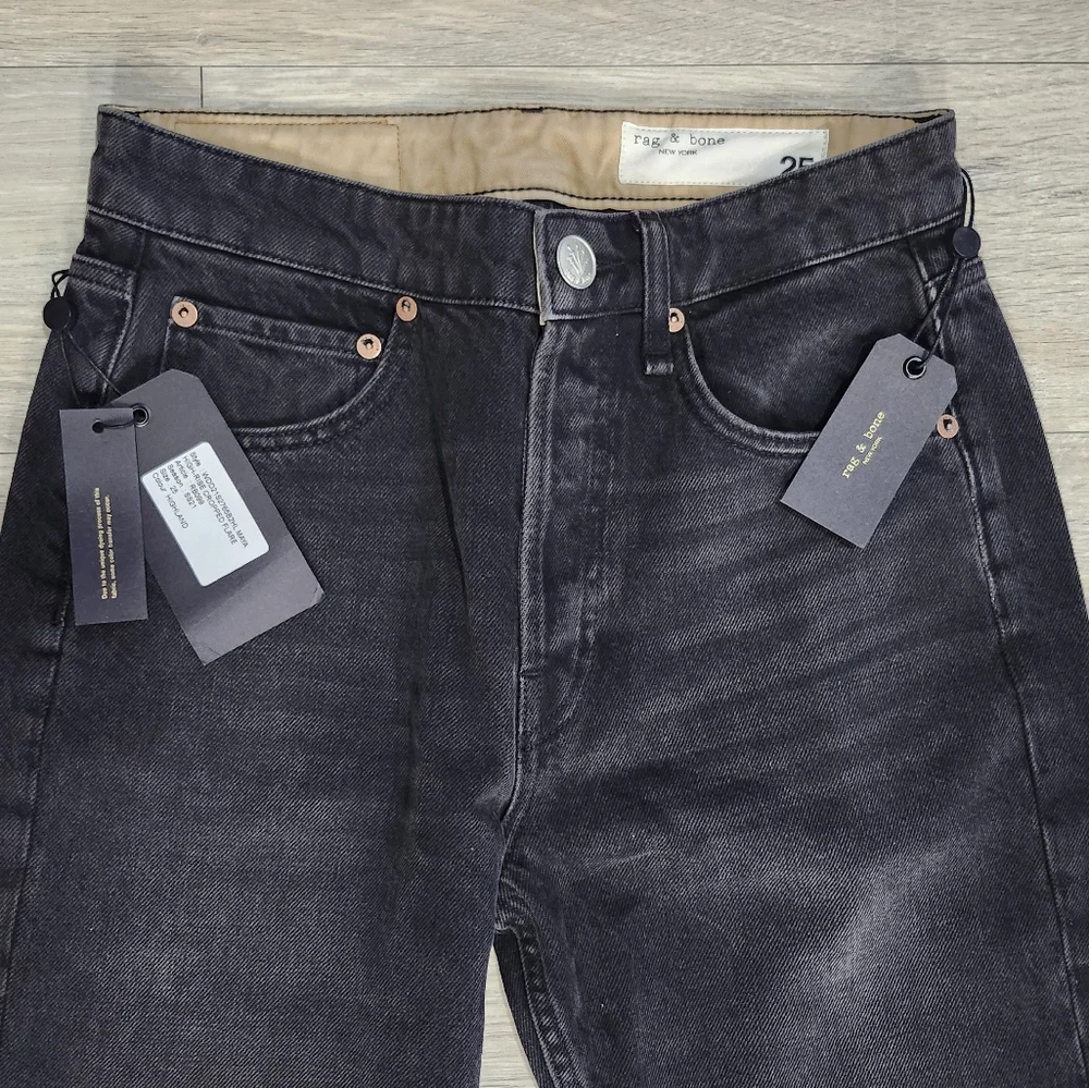 Rag & Bone High Rise Cropped Flare Jeans (25) NWT - Picture 3 of 11